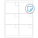 4" x 3.33" White Rectangular Sheet Labels - Removable Adhesive