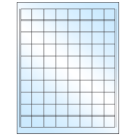 1" x 1" White Premium High Gloss Square Sheet Labels