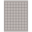 1" x 1" Gray Square Sheet Labels