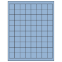 1" x 1" Pastel Blue Square Sheet Labels