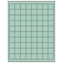 1" x 1" Pastel Green Square Sheet Labels