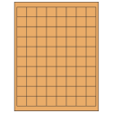 1" x 1" Pastel Orange Square Sheet Labels
