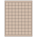 1" x 1" Pastel Tan Square Sheet Labels