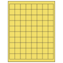 1" x 1" Pastel Yellow Square Sheet Labels