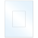 3.8584" x 4.8037" Crystal Clear Rectangular Sheet Labels