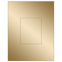3.8584" x 4.8037" Gold Foil Rectangular Sheet Labels