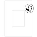 3.8584" x 4.8037" Blockout Rectangular Sheet Labels