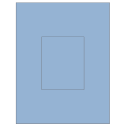 3.8584" x 4.8037" Pastel Blue Rectangular Sheet Labels