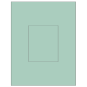 3.8584" x 4.8037" Pastel Green Rectangular Sheet Labels