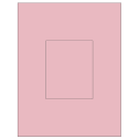 3.8584" x 4.8037" Pastel Pink Rectangular Sheet Labels