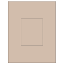 3.8584" x 4.8037" Pastel Tan Rectangular Sheet Labels