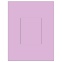 3.8584" x 4.8037" Pastel Purple Rectangular Sheet Labels
