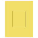 3.8584" x 4.8037" Pastel Yellow Rectangular Sheet Labels
