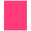 3.1494" x 3.3072" Fluorescent Pink Rectangular Sheet Labels