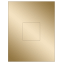 3.1494" x 3.3072" Gold Foil Rectangular Sheet Labels