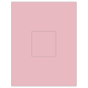 3.1494" x 3.3072" Pastel Pink Rectangular Sheet Labels