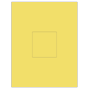 3.1494" x 3.3072" Pastel Yellow Rectangular Sheet Labels