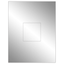 3.1494" x 3.3072" Silver Foil Rectangular Sheet Labels