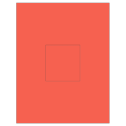 3.1494" x 3.3072" Red Rectangular Sheet Labels