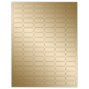 1.25" x 0.5" Gold Foil Rectangular Sheet Labels