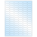 1.25" x 0.5" White Premium High Gloss Rectangular Sheet Labels