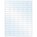 1.25" x 0.5" White Mid Gloss Rectangular Sheet Labels