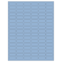 1.25" x 0.5" Pastel Blue Rectangular Sheet Labels