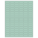 1.25" x 0.5" Pastel Green Rectangular Sheet Labels
