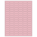 1.25" x 0.5" Pastel Pink Rectangular Sheet Labels