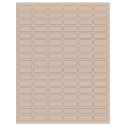1.25" x 0.5" Pastel Tan Rectangular Sheet Labels