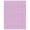 1.25" x 0.5" Pastel Purple Rectangular Sheet Labels