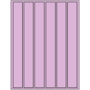1.18" x 10.6" Pastel Purple Rectangular Sheet Labels
