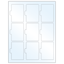 2.5135" x 3.2152" Crystal Clear Sheet Labels