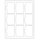 2.5135" x 3.2152" Clear Matte Sheet Labels