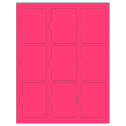 2.5135" x 3.2152" Fluorescent Pink Sheet Labels