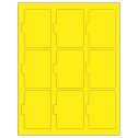 2.5135" x 3.2152" Fluorescent Yellow Sheet Labels