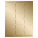 2.5135" x 3.2152" Gold Foil Sheet Labels