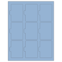 2.5135" x 3.2152" Pastel Blue Sheet Labels