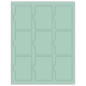 2.5135" x 3.2152" Pastel Green Sheet Labels