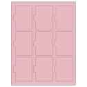 2.5135" x 3.2152" Pastel Pink Sheet Labels