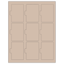 2.5135" x 3.2152" Pastel Tan Sheet Labels