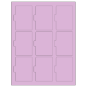 2.5135" x 3.2152" Pastel Purple Sheet Labels