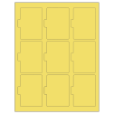 2.5135" x 3.2152" Pastel Yellow Sheet Labels