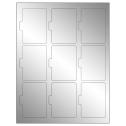 2.5135" x 3.2152" Silver Foil Sheet Labels