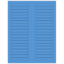 3.125" x 0.5" Fluorescent Blue Rectangular Sheet Labels