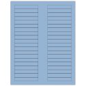 3.125" x 0.5" Pastel Blue Rectangular Sheet Labels
