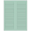 3.125" x 0.5" Pastel Green Rectangular Sheet Labels