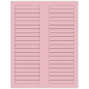 3.125" x 0.5" Pastel Pink Rectangular Sheet Labels