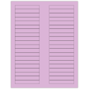 3.125" x 0.5" Pastel Purple Rectangular Sheet Labels