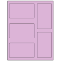 2.7656" x 4.7656" Pastel Purple Rectangular Sheet Labels
